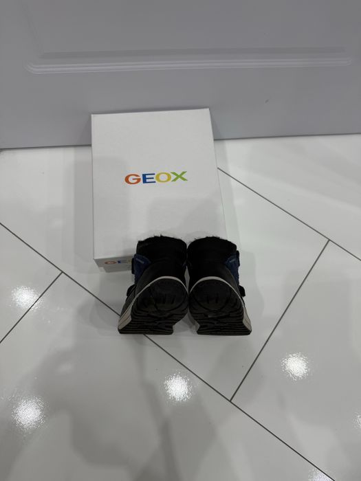 Детски кожени зимни обувки Geox OMAR