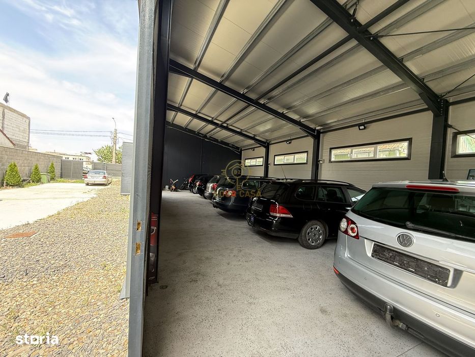 Hala noua de închiriat  cu 4 boxe– ideală pentru service/Acces Facil