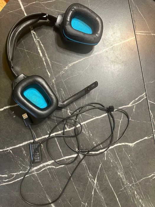 Наушники Logitech G432, Black-Blue