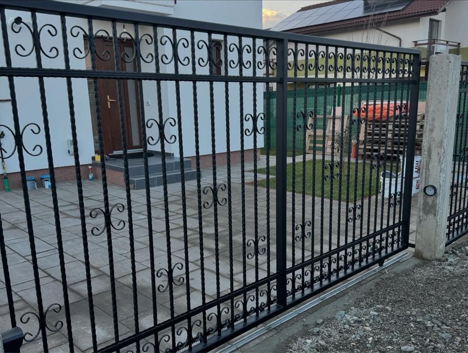 Porti si panouri gard fier forjat sau teava confectii metalice