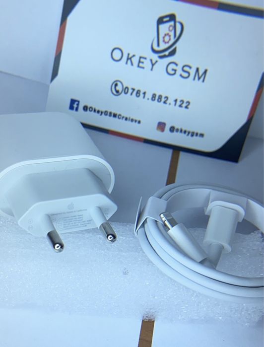 Incarcator Original Fast Charge iPhone 11 12 13 14 15 Pro Max 18W 20W