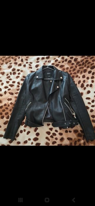 Geaca biker neagră