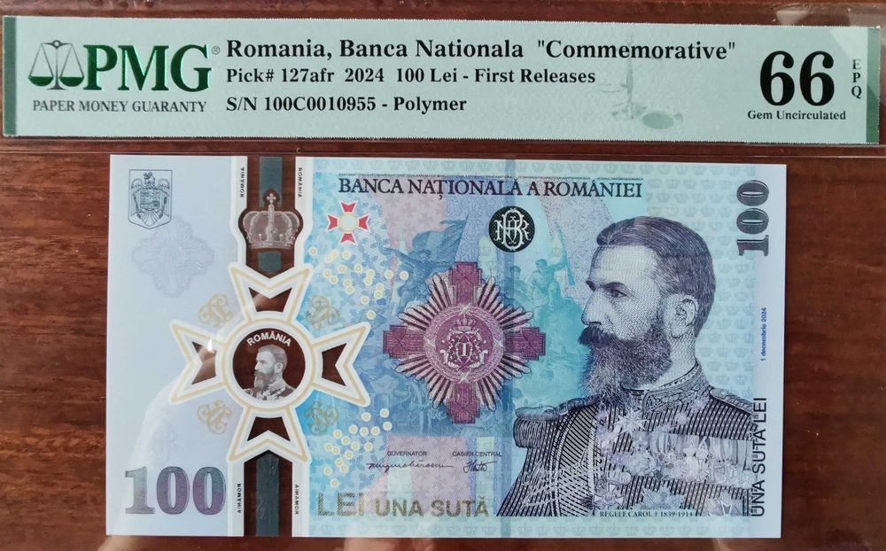 Bancnota numismatica Carol I, 2024, first release (editie limitata)