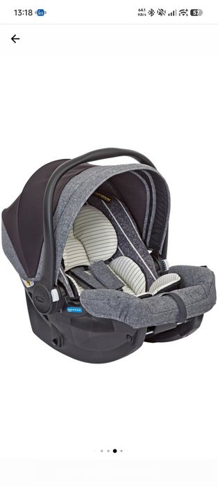 Количка 3в1 Graco Evo Suits Me, Сива с 3 коша и дъждобран