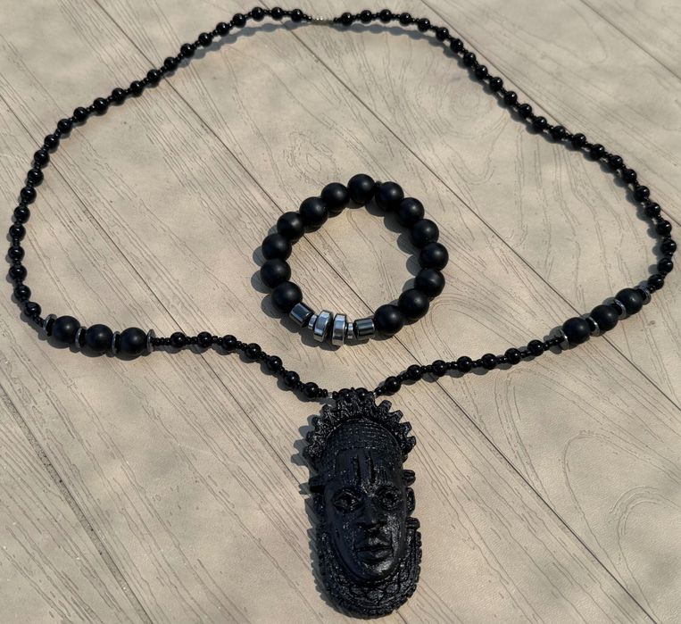 Set hand-made bratara/lant Africa