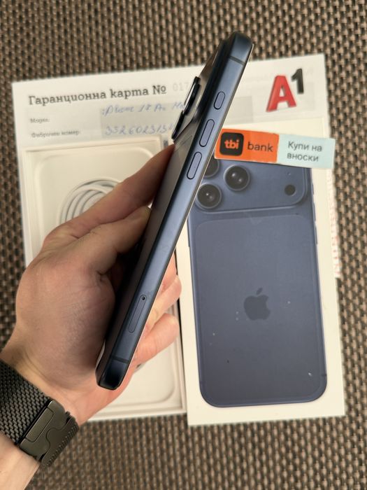 НОВ!*46€/м iPhone 17 Pro Max*Blue айфон 17 про макс