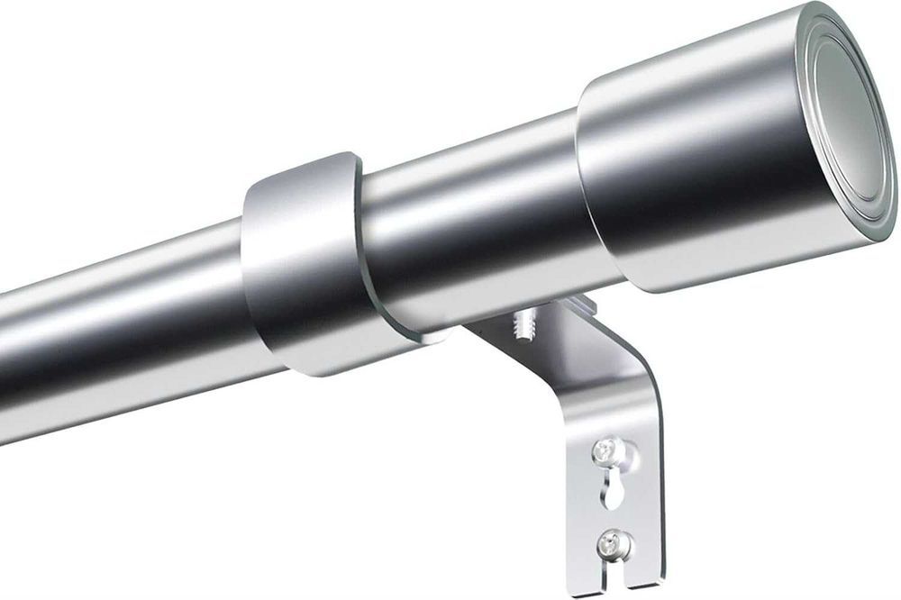 Galerie extensibila pentru perdea, 180-270 cm, argintiu
