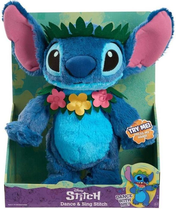 Пеещ и танцуващ плюшен Стич STITCH Just Play 38 cm