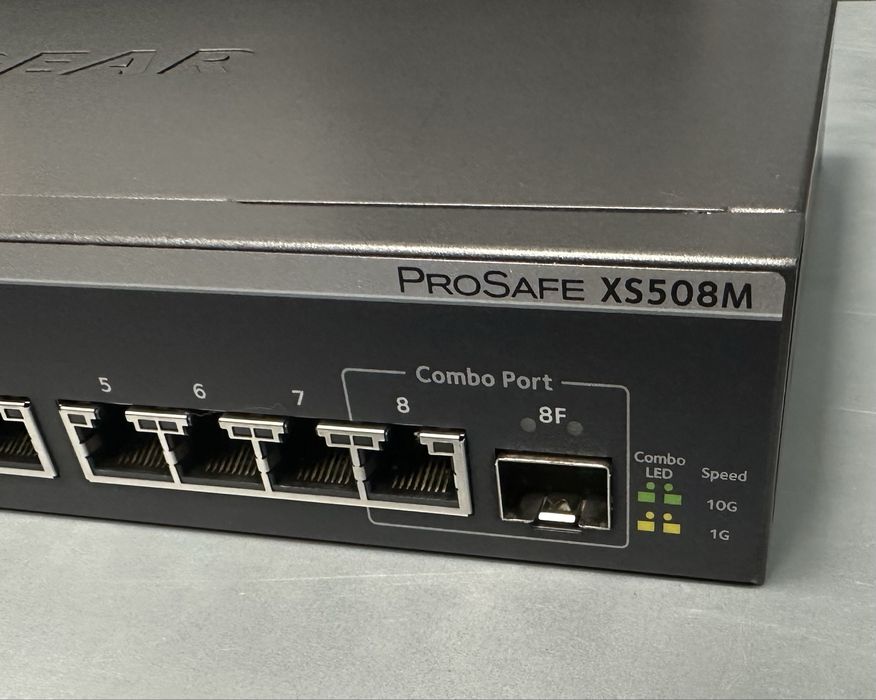 8 портов 10 gigabit Netgear prosafe суич