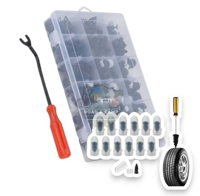 Комплект щипки/копки и винтове за вулканизация+ инструмент за демонтаж