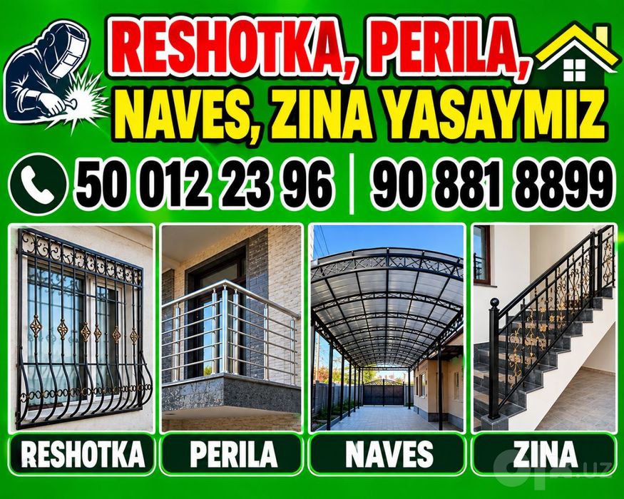 Reshotka perla naves zabor  zakasga yasaymiz