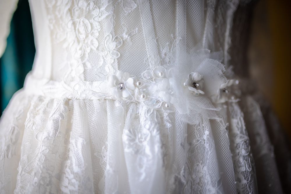 Rochie de mireasa din dantela cu corset