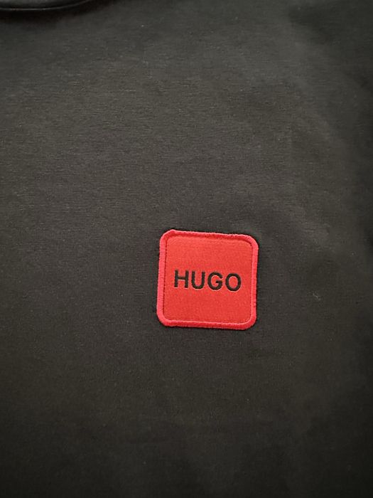 Мъжки,памучен,черен къс комплект Hugo BOSS със зашито лого