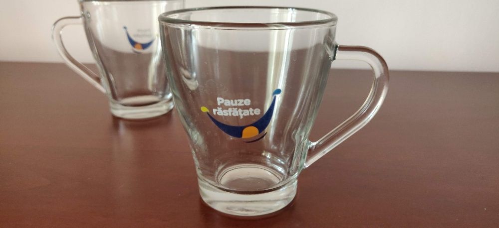 Set 2 cani simpatice sticla termorezistenta