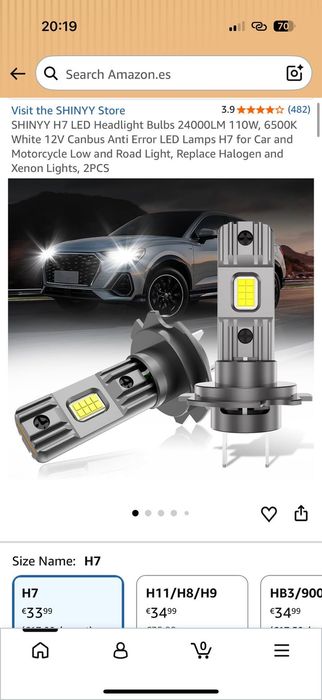 set becuri led h7