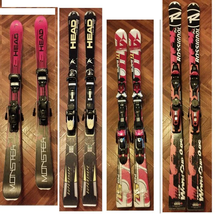 AtomicRaceTi SL,Head Supershape iSpeed,Monster88,RossignolWorldCup 9GS