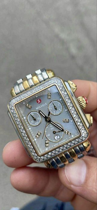 Ceas Michele placat cu aur si Diamante
