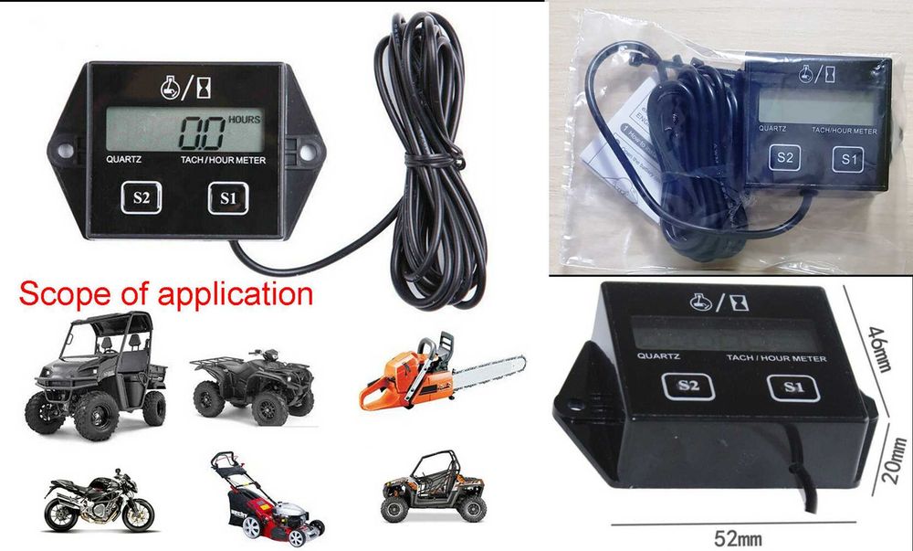 Turometru+ ore de functionare masini de tuns iarba motocultor atv Nou!