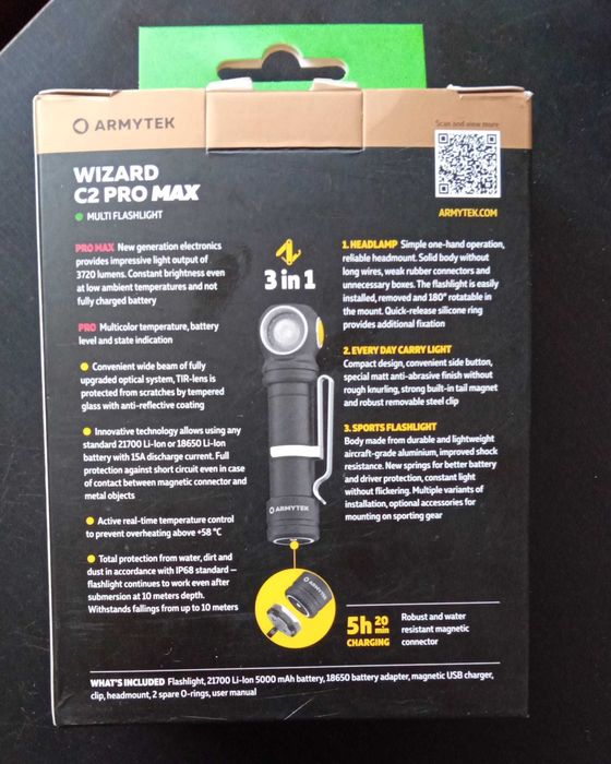 F06701W Lanterna multifunctionala Wizard C2 Pro Max  -  Armytek