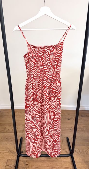 H&M рокля червено и бяло