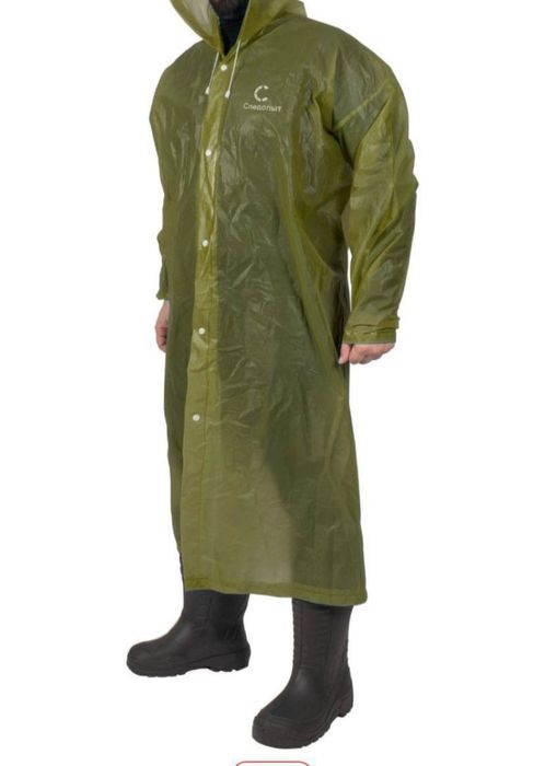 Плотный дождевик  для активного отдыха «Следопыт» с капюшоном