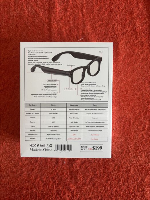 Смарт-очки черный