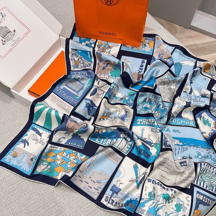Eşarfa Hermes blue