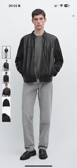 Кожанная куртка Massimo Dutti 100%кожа
