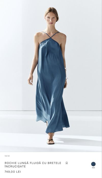Rochie cu in si matase, Massimo Dutti