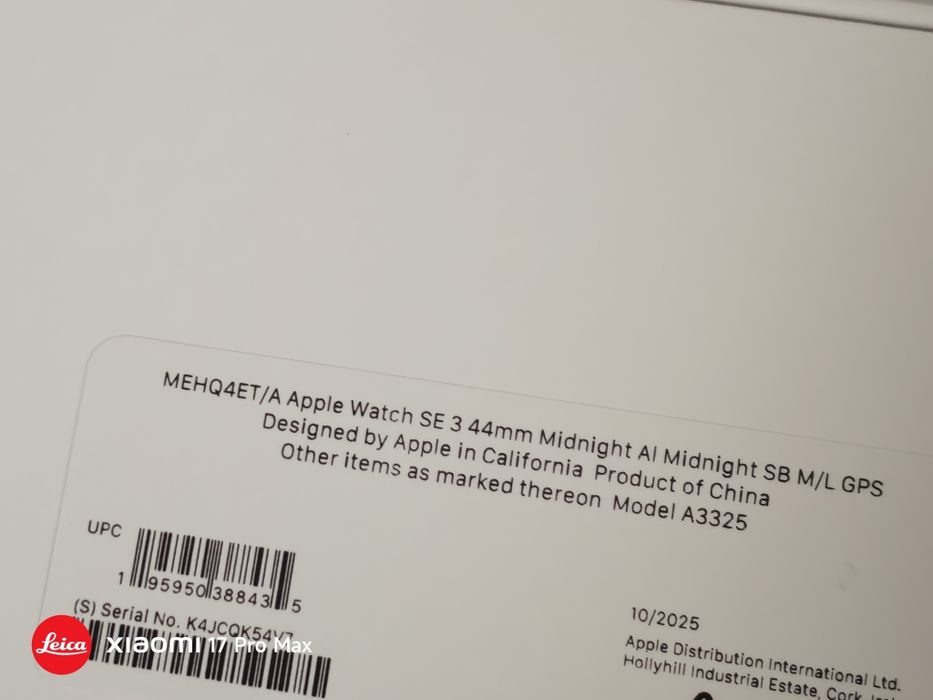 Apple Watch SE 3 - 44mm Midnight Black SIGILAT