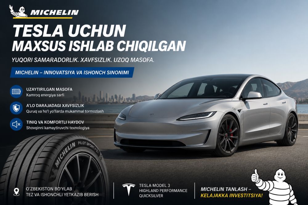 Шины Michelin для Tesla