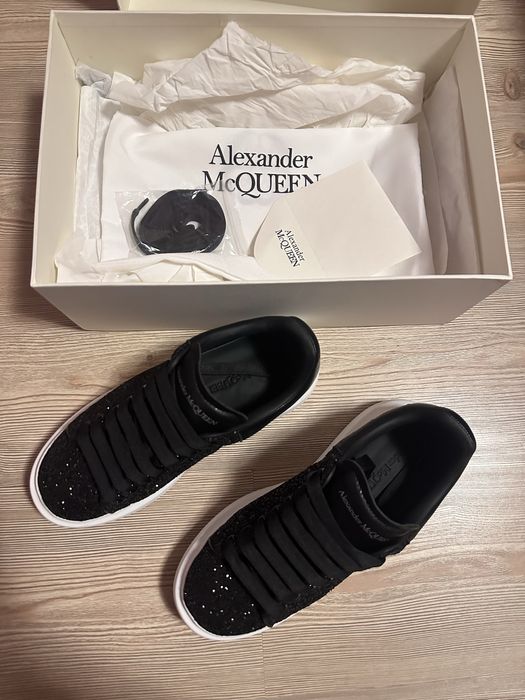 Alexander McQueen sneakers black sparkle