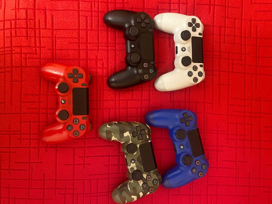 Оригинални джойстици за Playstation 4 Dualshock 4 V2 Рециклиран PS4 Гаранция червен,син,камуфлаж,бял,черен.