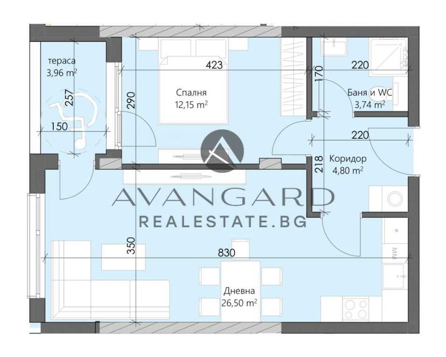 Продава се Двустаен апартамент в Пловдив, Кършияка - 72 кв.м за 1339 €/кв.м - Снимка #8