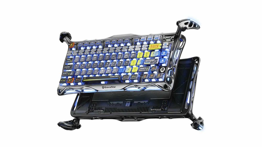 ; Клавиатура Gravastar Mercury K1 Pro (Interstellar Silver)