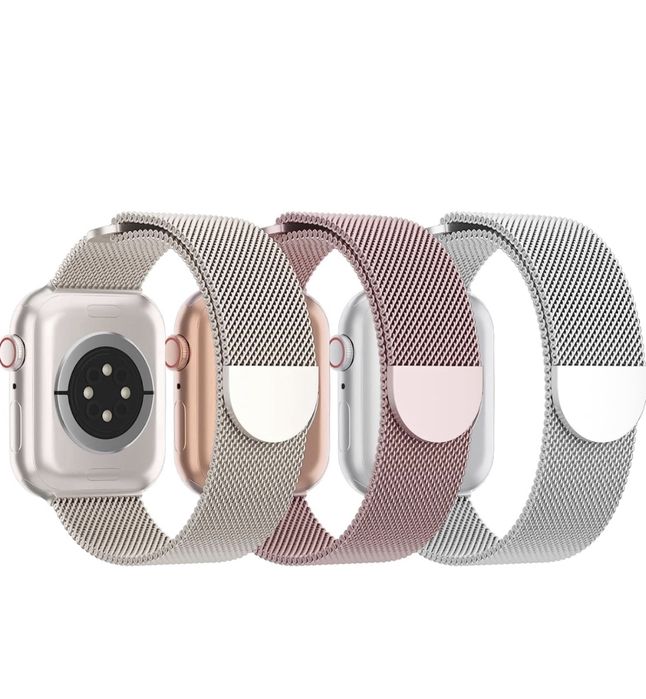 Curea Bratara Metalica Milanesse Loop Compatibila Apple  Folie Silicon