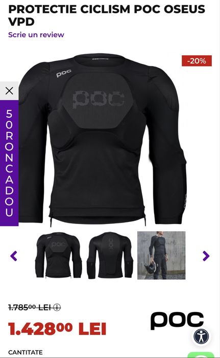 Vand protectie MTB downhill Oseus Vpd