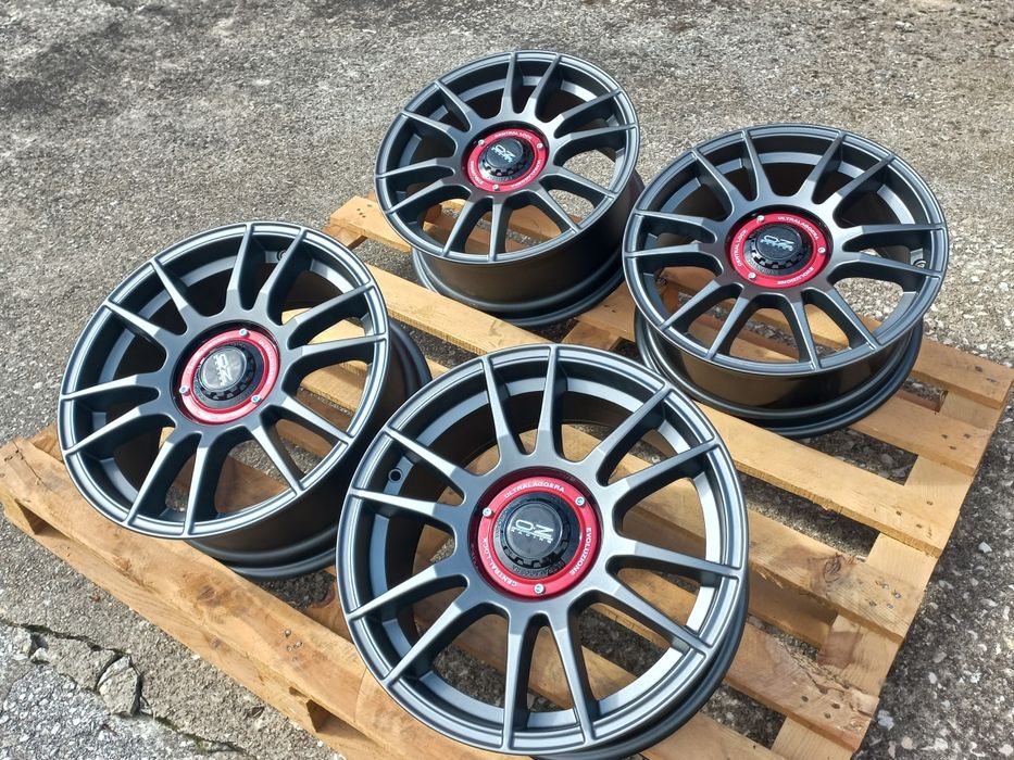 16"5х100 O.Z Матт Гънметал 7ж ет35 Audi A3 Golf4 Polo Tiago Toyota Subaru Чисто Нови.