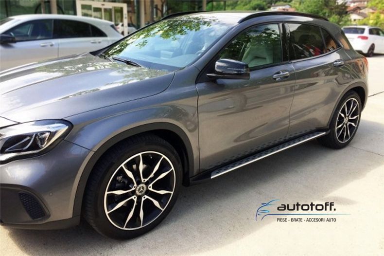 Praguri compatibile Mercedes GLA X156 (2014+) din aluminiu