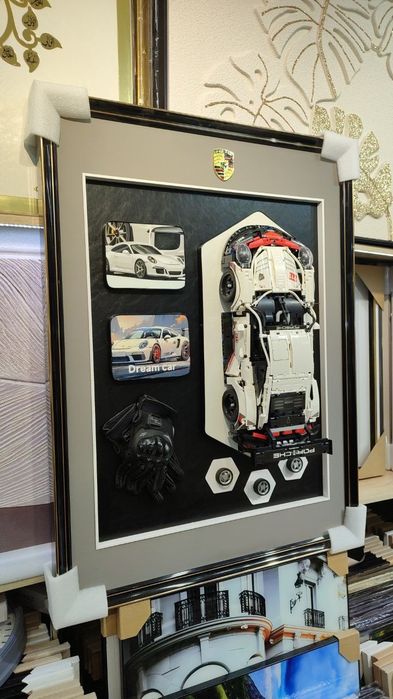 Серьёзно людей падарок Porsche 911 Конструктор: Рамка в комплекте, ид
