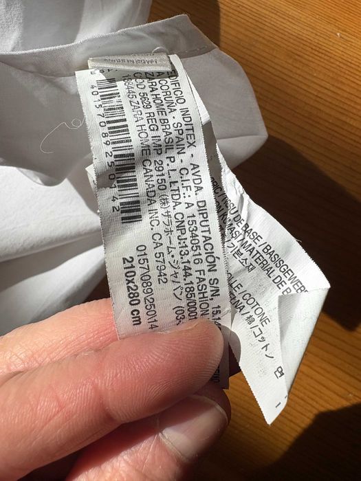 Cearceaf Zara Home Hotel collection elegant  deluxe alb