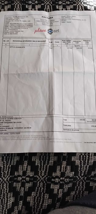 Setcă pescuit din poliamidă(PA) 38 m.