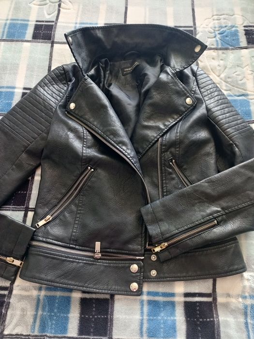 Кожанная куртка женская