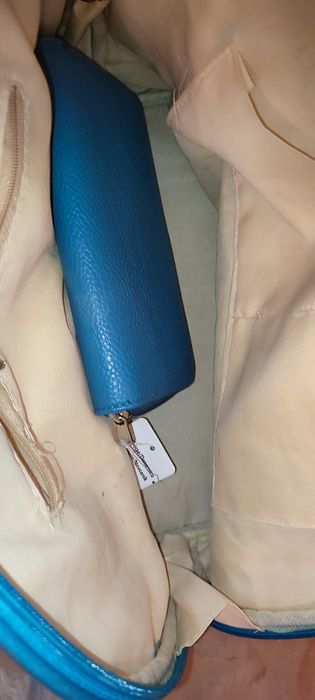 Gentuta de mana albastru turcoaz, portofel cadou