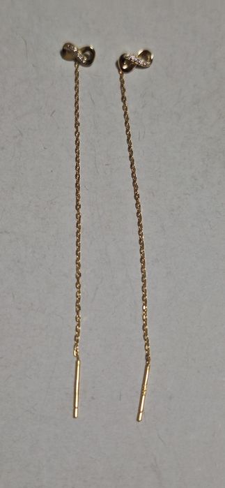 Cercei argint placat cu aur noi