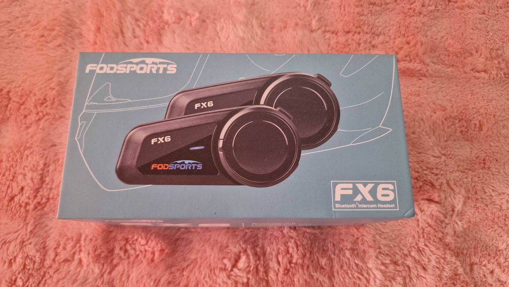Set 2 intercom pentru casca moto Fodsports FX6, Radio FM