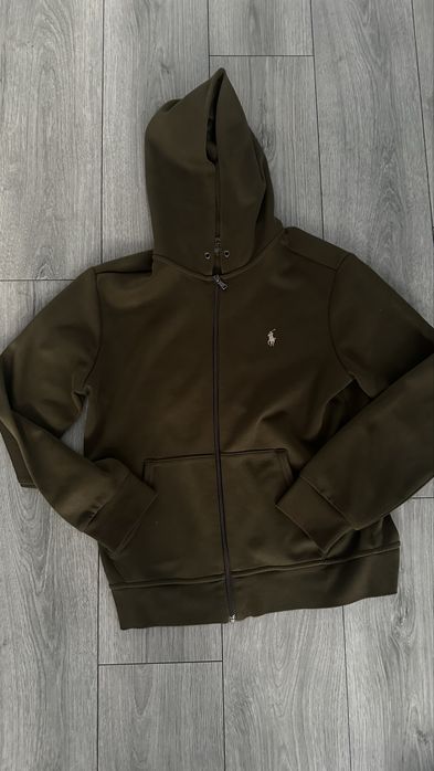 Polo zip up green