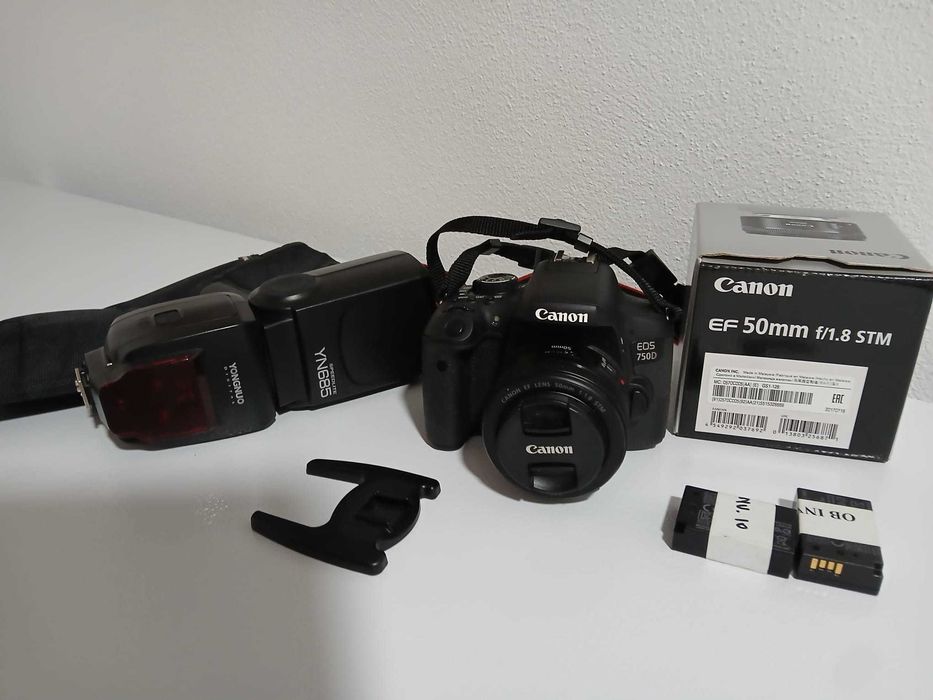 Kit Foto Canon 750D + Obiectiv  (Pachet Complet)