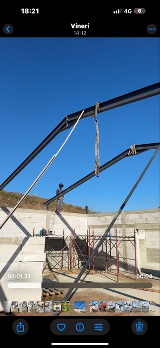 Acoperis zid din profil ipe 180 12 m latime