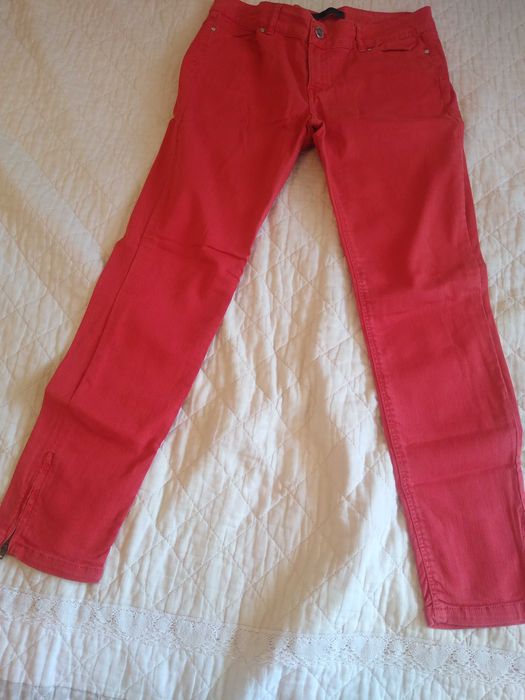 Blugi roșii,chic dame mărimea 40
